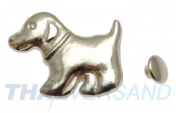 10er Pack Ziernieten Hund #447 Motivniete Lederniete