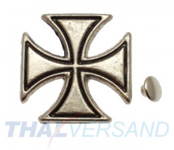 10er Pack Ziernieten Malteserkreuz #36 Motivnieten Ledernieten