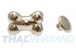 10er Pack Ziernieten Knochen Bone #70 Motivnieten Ledernieten