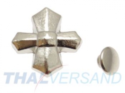 100er Pack Ziernieten Kreuz Ornament #22 Motivnieten Ledernieten