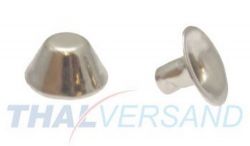 100er Pack Hohlnieten 10x6mm Kegelnieten Kegelniete Stumpf Spot