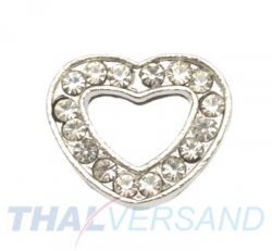 Strassmotiv Open Heart zum Aufschieben - 15mm - Strass Motiv #32