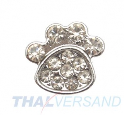 Strassmotiv - Pfote - zum Aufschieben - 14mm - Strass Motiv #29