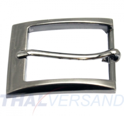 10er Pack Grtelschnallen 35mm Zinkdruckguss Silber Antik