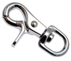 10er Pack Scherenkarabinerhaken 13 x 60mm Rund�se