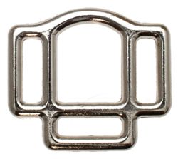 10er Pack Halfterringe 3-fach 25mm Halfterring Temperguss vern.