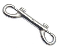 Doppel Karabinerhaken 89mm Edelstahl Rostfrei