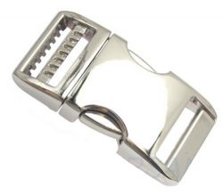 10er Pack Steckschnalle (Steckschlie�er) 16mm Aluminium Alu 4002