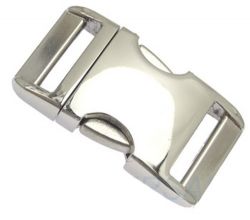 10er Pack Steckschnalle (Steckschlie�er) 25mm Aluminium Alu 4001