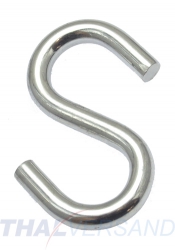 50er Pack S-Haken 7,0 x 65mm aus Stahl verzinkt S Haken