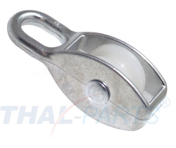 10er Pack Blockseilrolle 25mm f. Seil 7mm fest Seilrolle