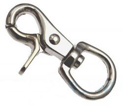 50er Pack Scherenkarabinerhaken 20 x 66mm Rund�se