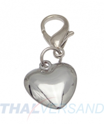 Halsbandanhnger Charm Herz silberfarben #35 Schmuck Anhnger