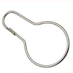 50er Pack Vorhanghaken Universalhaken Birne Stahldraht 62mm