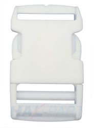 10er Pack Steckschnalle / Steckschlie�er 30mm Weiss Acetal