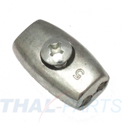 10er Pack Eiform Klemme 2mm - Drahtseilklemme - Seilklemme