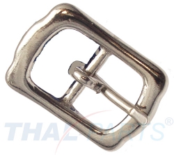 Islandschnalle #123 20mm Messing vernickelt Stegschnalle