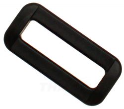 10er Pack Schlaufe eckig 25mm x 7,2mm Kunststoff Schlaufen