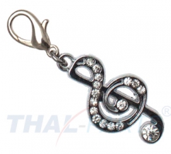 Strassanhnger Charm Notenschlssel #41 Strass /Schmuck Anhnger