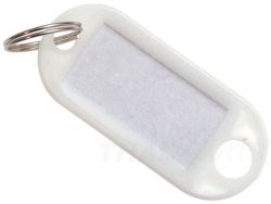 1.000er Pack Schl�sselschilder Weiss Schl�sselanh�nger