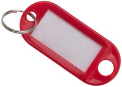 1.000er Pack Schlsselschilder Rot Schlsselanhnger