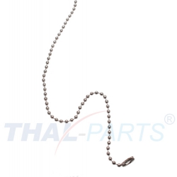 100er Pack Kugelketten 2,4mm x 50mm Silbern mit Verschluss