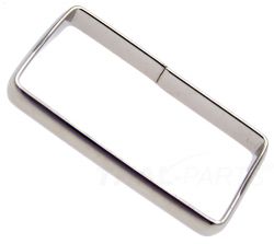 50er Pack Schlaufen 22mm x 12 x 4mm Halbrund Hoch Stahl vernickelt