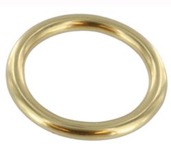 10er Pack Rundringe 22mm x 4,0mm Messing Rein Rundring O Ring