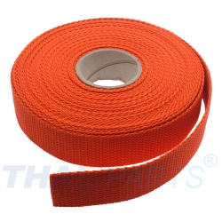 10m Gurtband 30mm Breit ca. 1,6mm stark / Orange Polypropylen