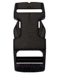 50er Pack Steckschnallen / Steckschlie�er 20mm Schwarz Acetal