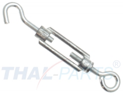 50er Pack Drahtspanner DIN 1390 M5 x 70mm Haken - �se Spannschloss