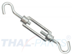 50er Pack Drahtspanner DIN 1390 M5 x 70mm Haken - Haken Spannschloss