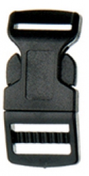 50er Pack Steckschnallen gebogen 16mm Acetal  ( Steckschlie�er )