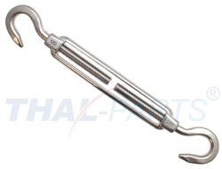 Spannschloss M16 x 250mm Haken - Haken DIN 1480 Edelstahl Niro f. Drahtseil