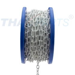 50m Zierkette 2,0mm x 20mm Weiss aus Runddraht #8020 Dekokette