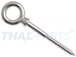Augbolzen 6mm x 60mm Holzgewinde Edelstahl Ringbolzen Ringschraube Augschraube