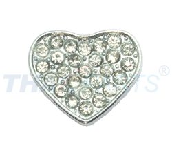 Strassmotiv Herz zum Aufschieben f�r 10mm Gurtband