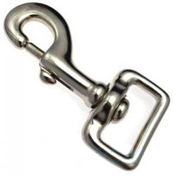 10er Pack Karabinerhaken 30 x 93mm mit geradem Wirbel