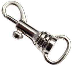 10er Pack Karabinerhaken 10 x 34mm mit halbrundem Wirbel