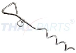 Anbindepflock - Bodenanker Spiralhering Zeltanker Anlegepflock Erdanker