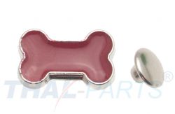 100er Pack Ziernieten Knochen Bone Rot #642 Motivnieten Ledernieten