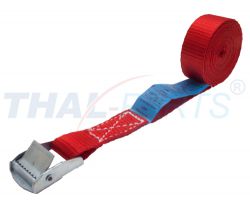 Zurrgurte 25mm x 3,0m rot mit Klemmschloss LC 250daN Zurrgurt Spanngurt
