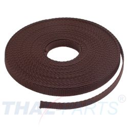 10m Gurtband 10mm Breit ca. 1,6mm stark / braun Polypropylen