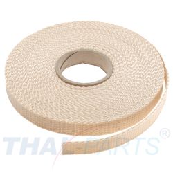 10m Gurtband 15mm Breit ca. 1,6mm stark / beige Polypropylen