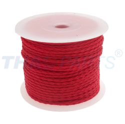 50m PP Universalschnur 3,0mm  / 12 x geflochten rot