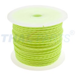 50m PP Universalschnur 3,0mm  / 12 x geflochten gelb fluoreszierend