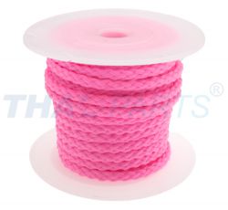 10m PP-Schnur 5,0mm  / 12 x geflochten pink fluoreszierend