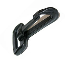 50er Pack Kunststoff Karabinerhaken 25mm x 56mm Polyacetal