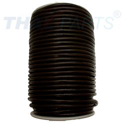 50m Rundleder Lederband Lederschnur Lederriemen 5mm Dunkel Braun
