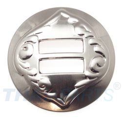 Concho #032 32mm Western Grtel Conchos geschlitzt Silber